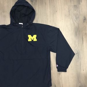 Champion Michigan Pull Over Windbreaker Jacket Men